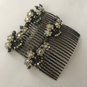 2 Bejeweled Haircombs